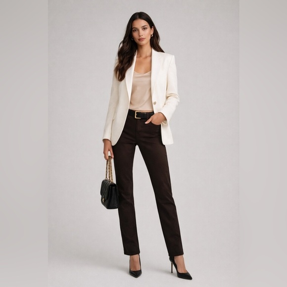 L'AGENCE Denim - L'AGENCE Nevia Dark Brown Pants